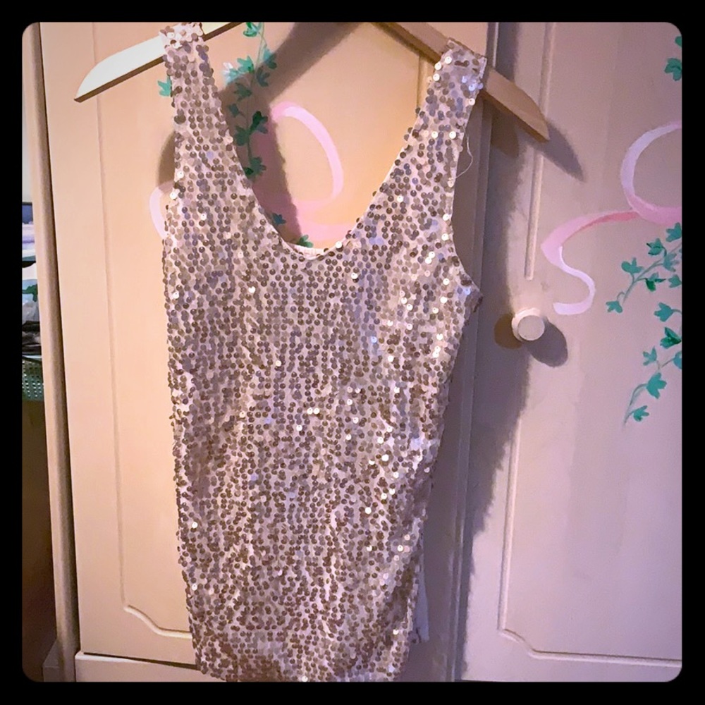 Vintage sparkly tank top
